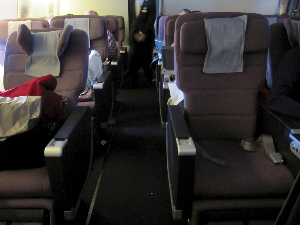 Qantas 747 Premium Economy seats