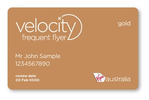 Virgin Australia Velocity Frequent Flyer Gold Card example | Point Hacks
