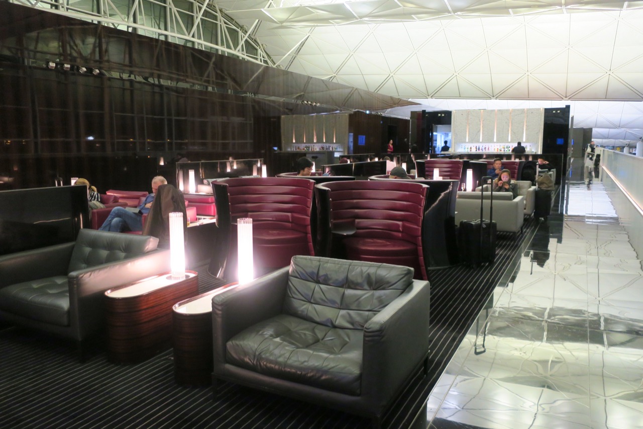 Cathay Pacific The Wing First Class Lounge seating