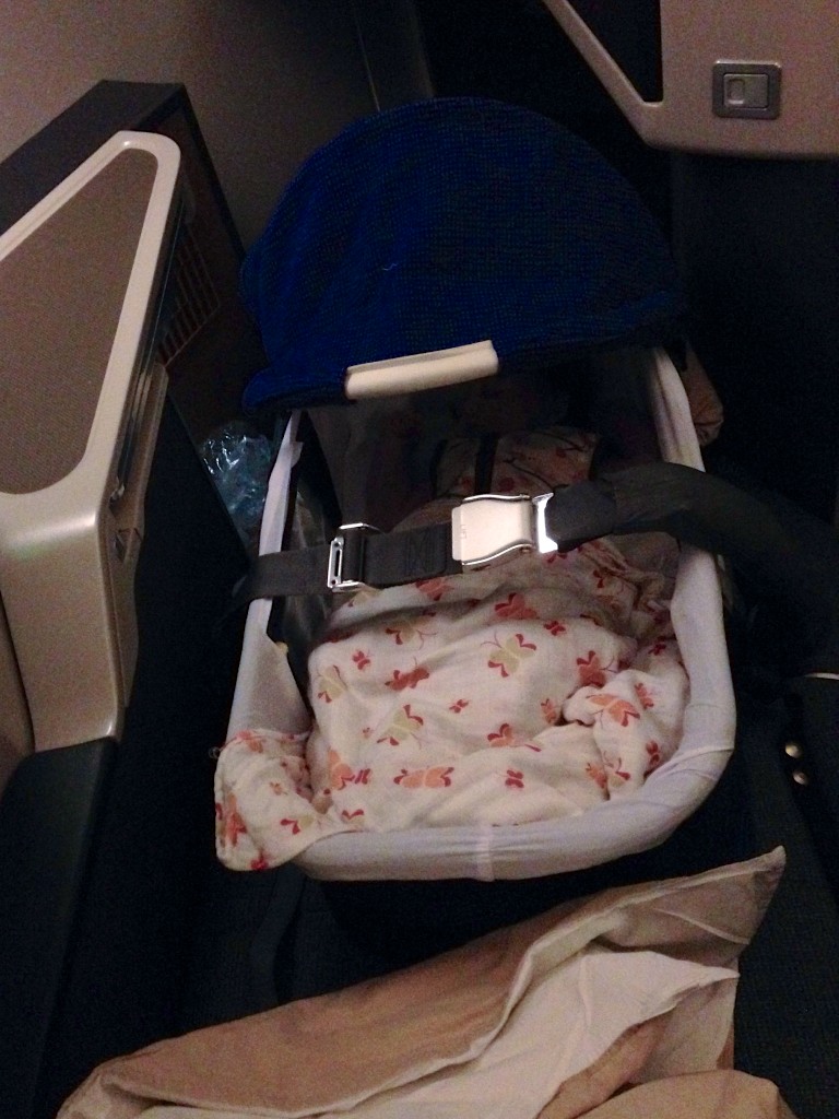 6 Bassinet in Cathay Pacific Business Class HKG-LHR 777-300ER