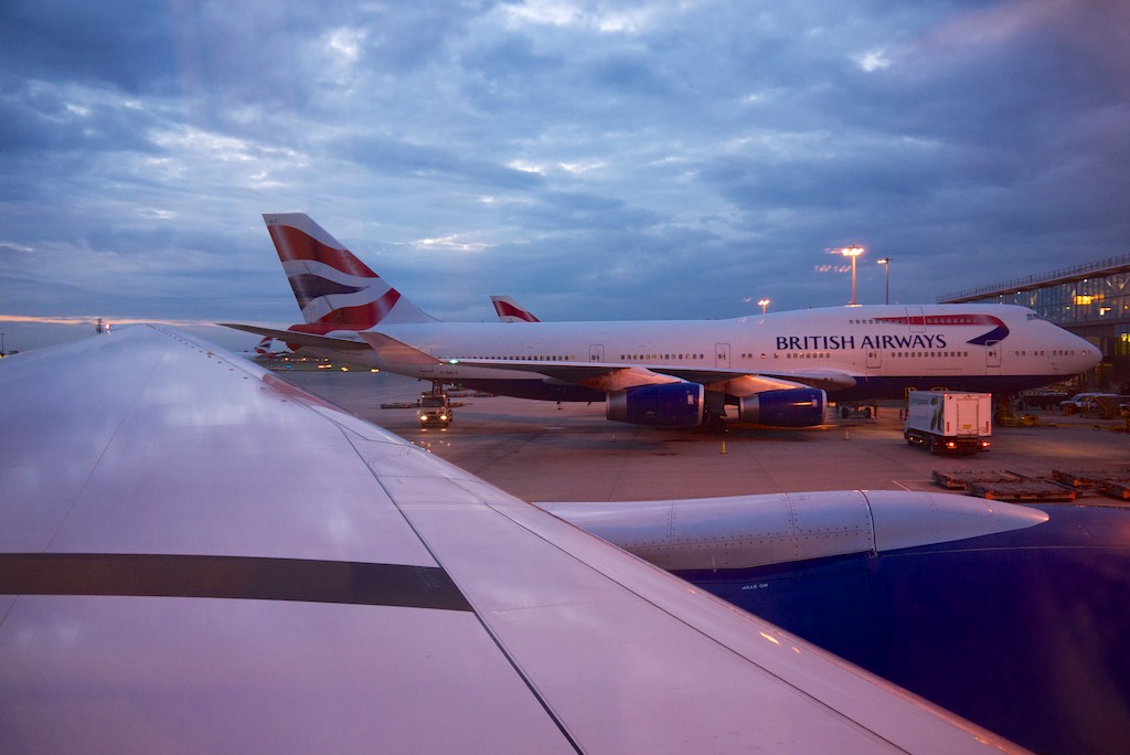 British Airways plane on the tarmac