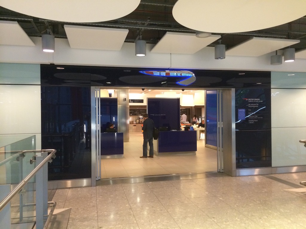British Airways arrival lounge at Terminal 5 London Airport