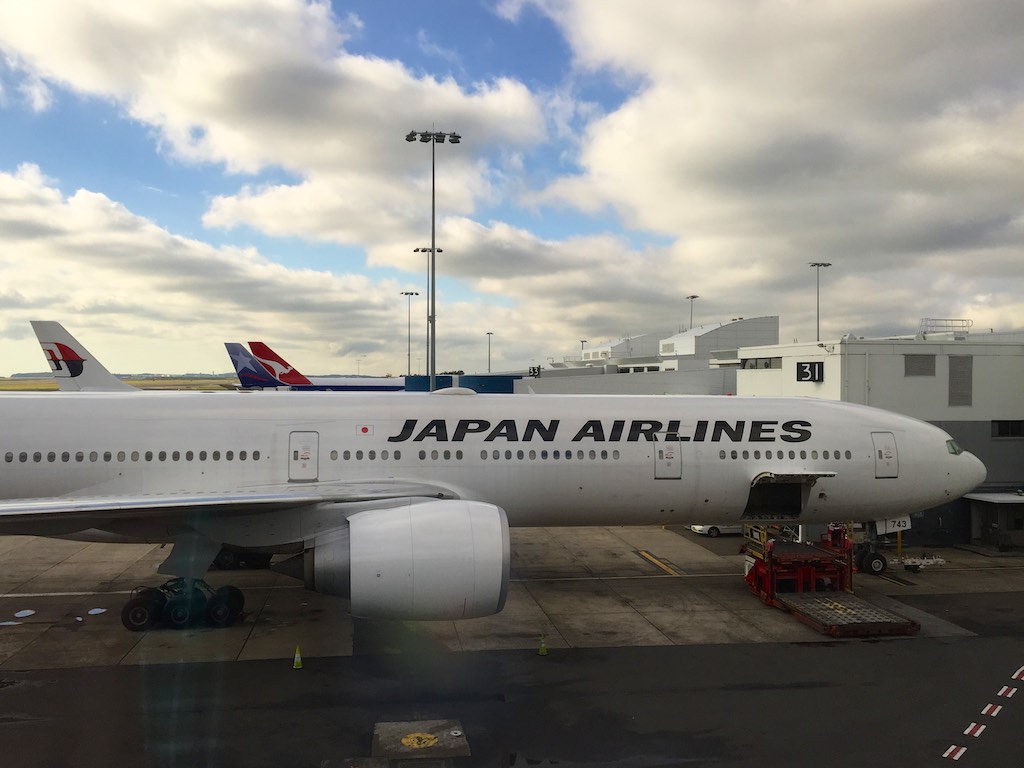 Japan Airlines plane on tarmac