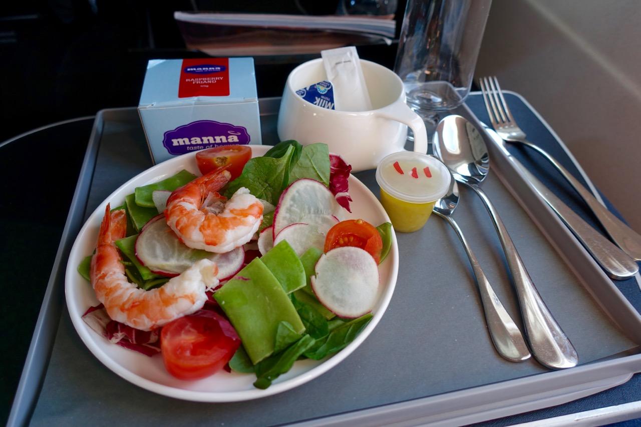 Qantas Domestic Business Class food