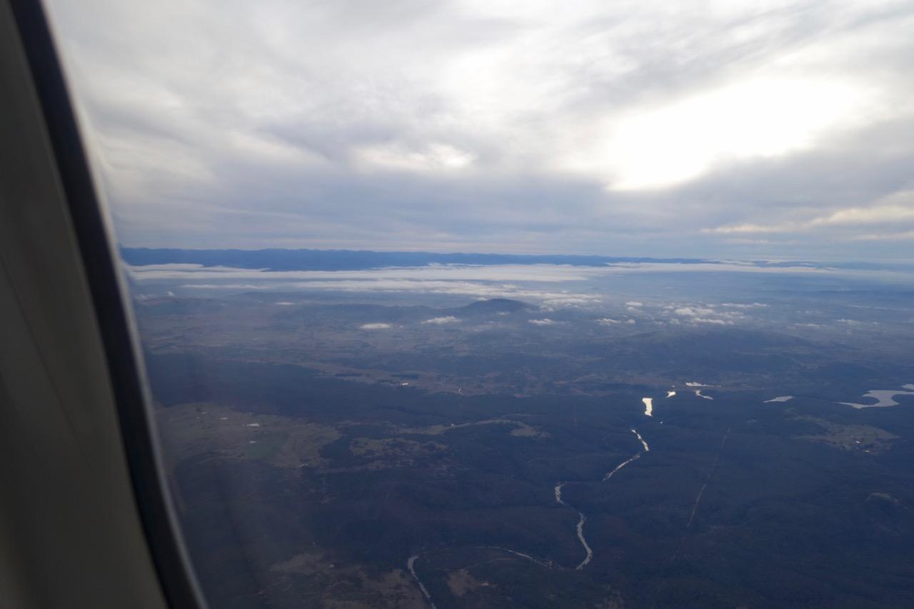 View descending toward Canberra