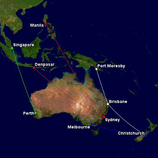 Qantas new capacity summer 2016-17