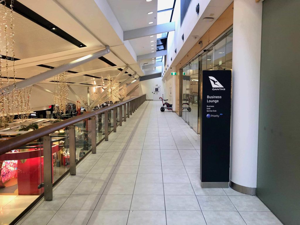 Qantas International Business Lounge Sydney entrance
