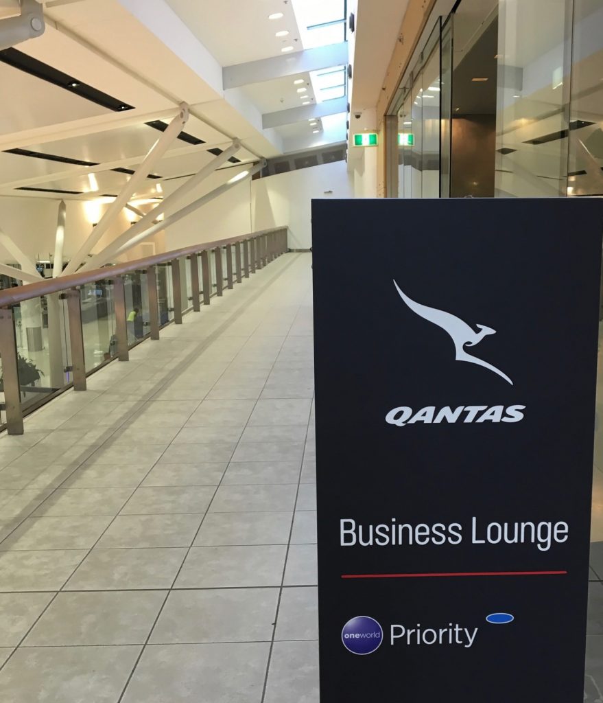 Qantas lounge entrance