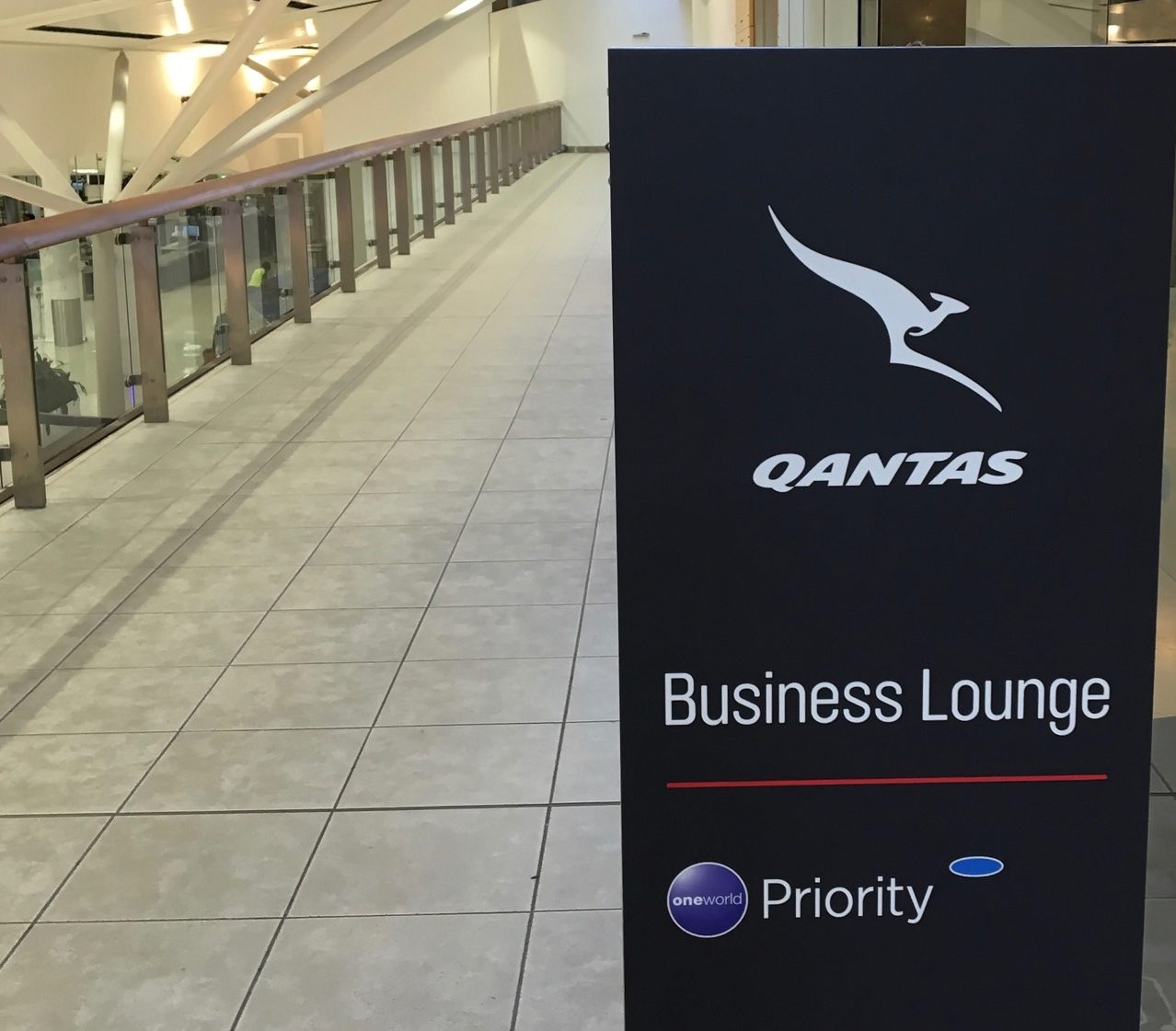 Qantas International Business Lounge Entrance