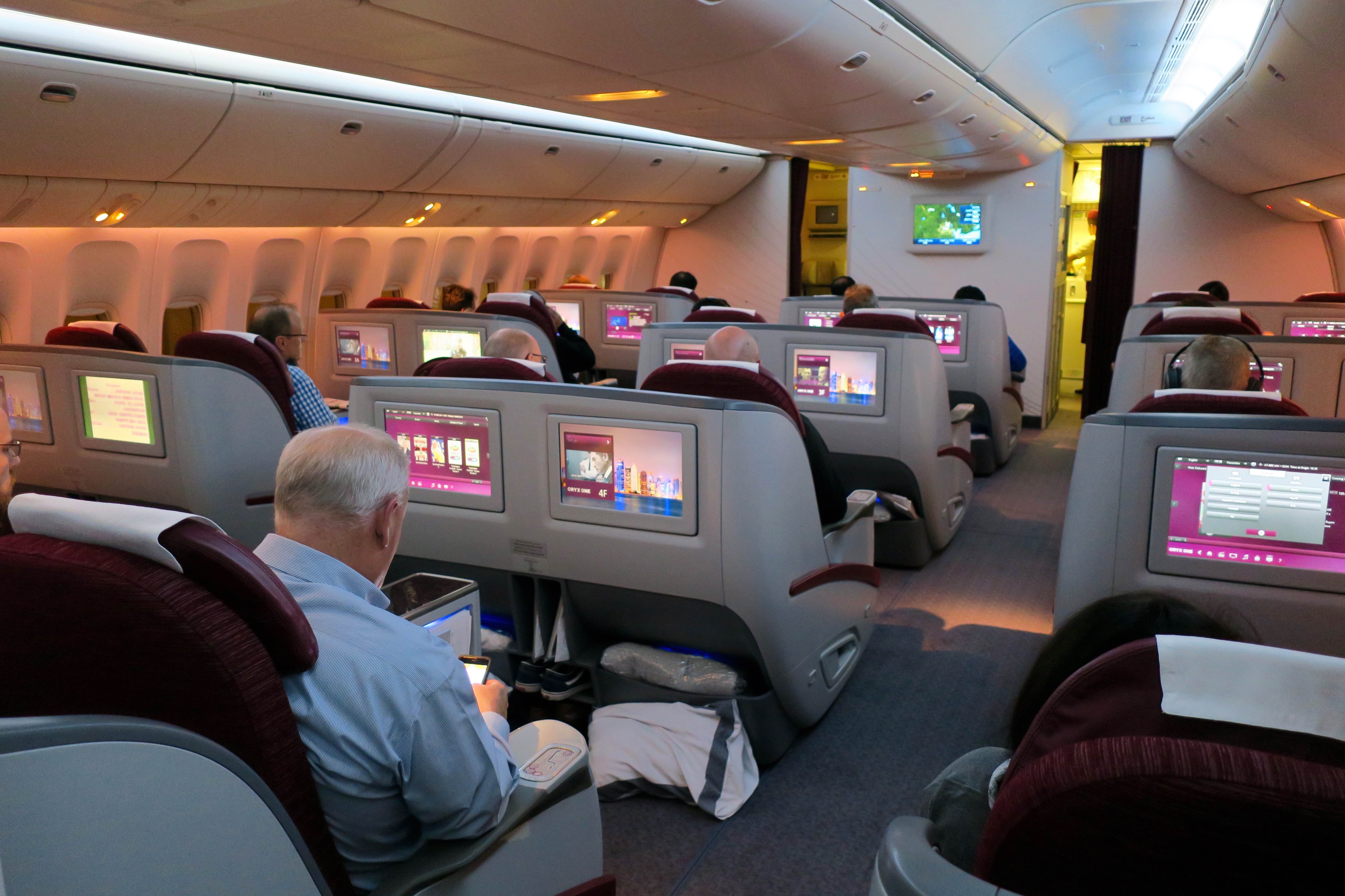 Qatar Airways 777 Business Class