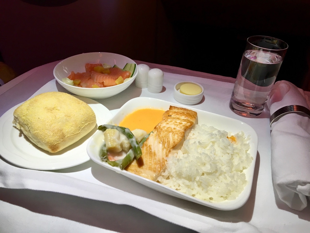 Emirates A380 Trans-Tasman Dining