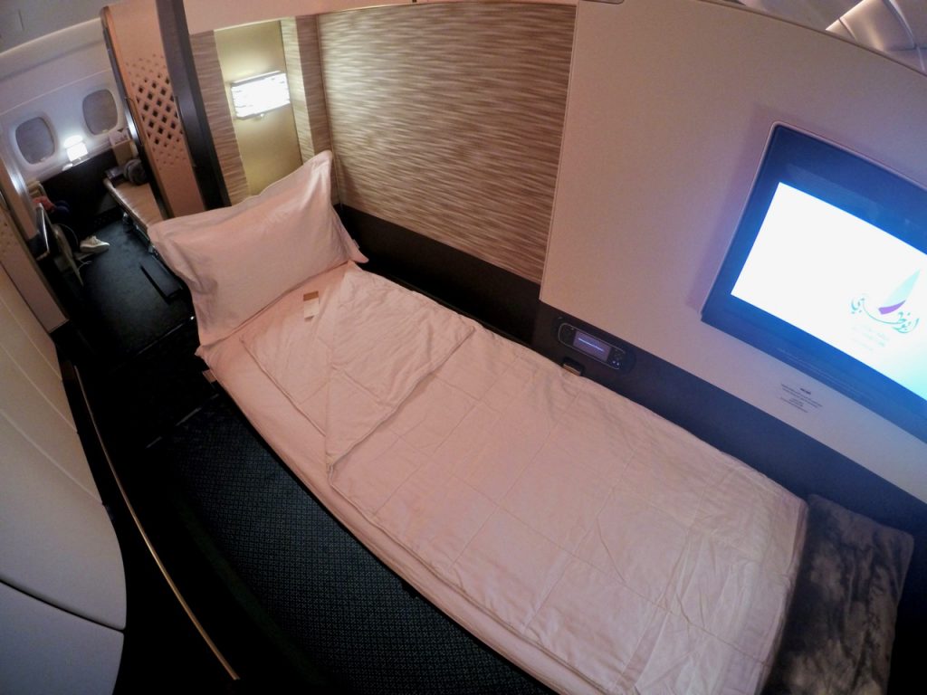 Etihad A380 First Apartment bed