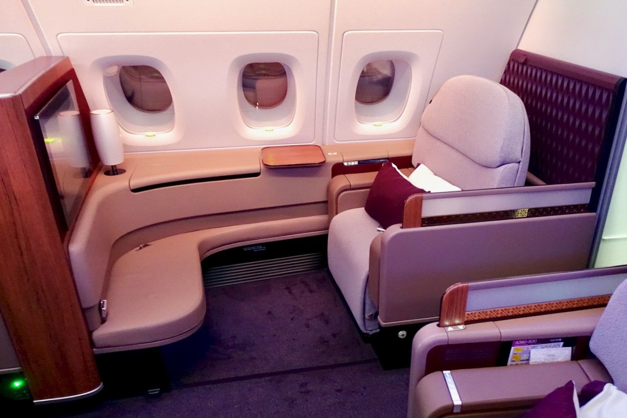 Qatar A380 First Class Seat