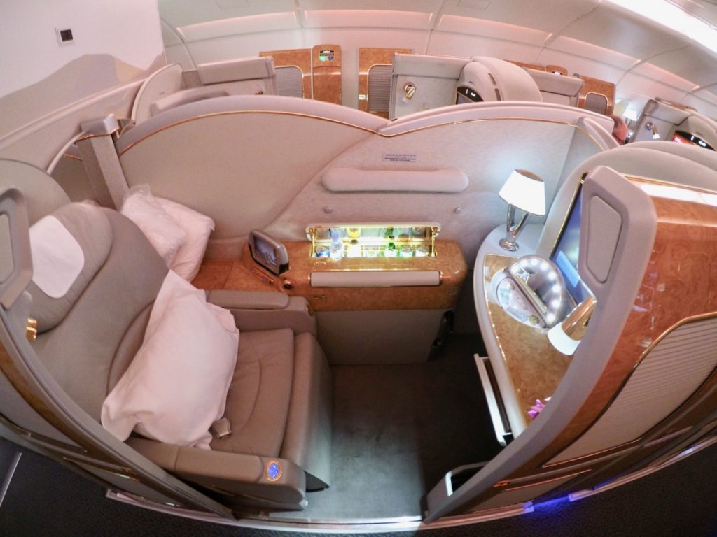 Emirates A380 First Class seat