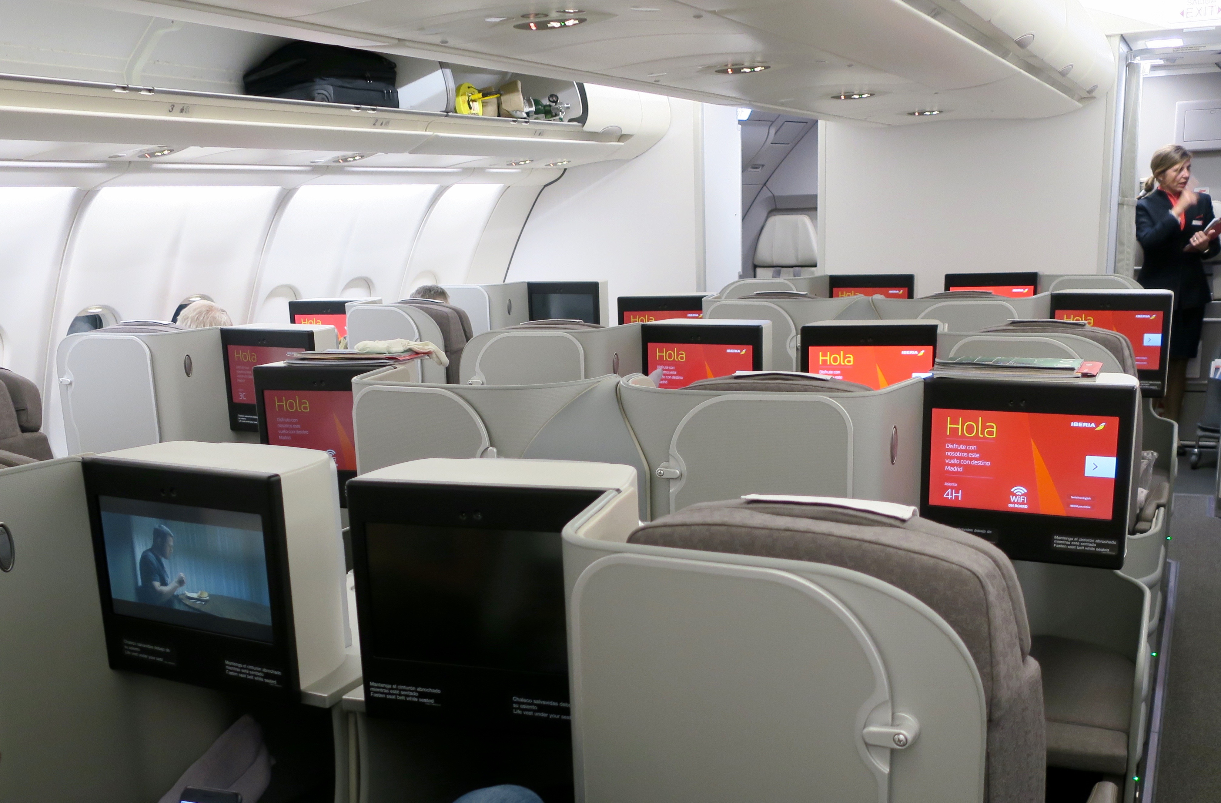Iberia A330 Business Class cabin