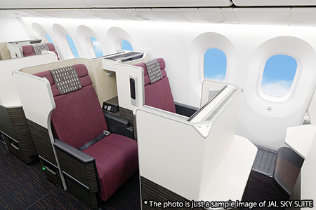 JAL Business Class seat sample image