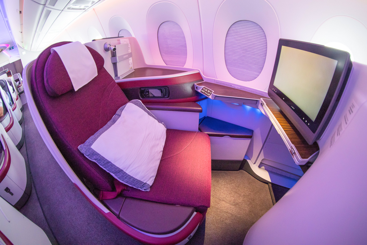 Qatar Business Class seat