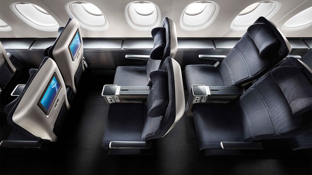British Airways Premium Economy seat