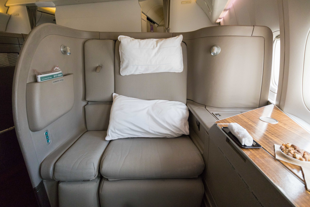 Cathay Pacific 777 First Class seat