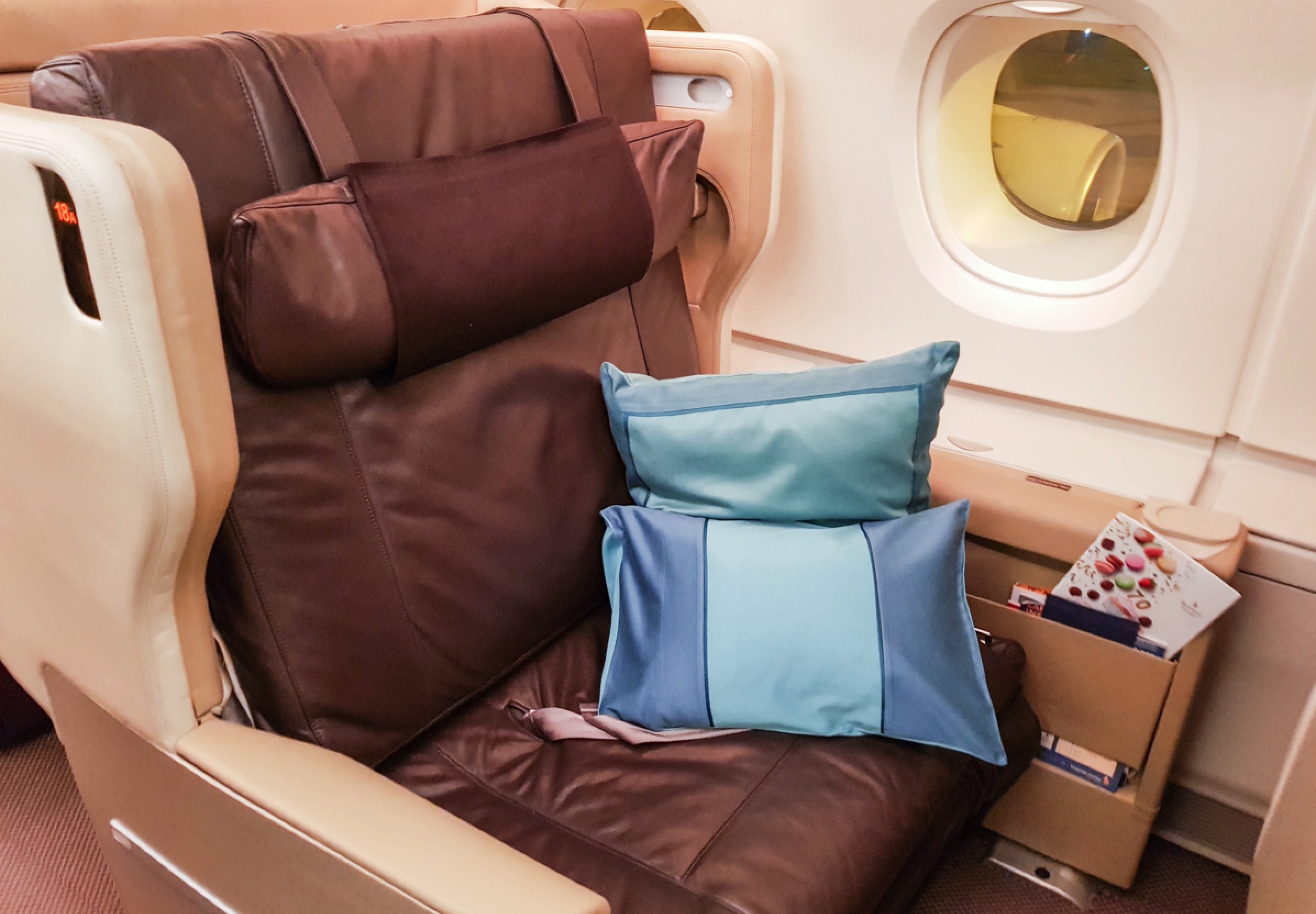 Singapore Airlines A380 Business Class seat
