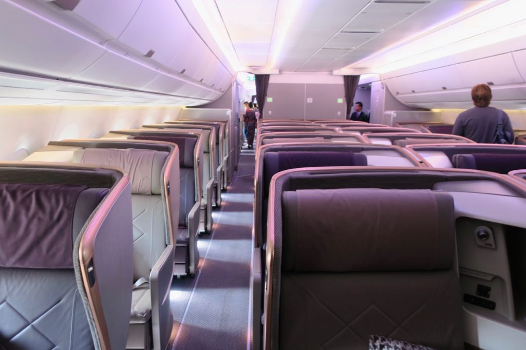 Singapore Airlines A350 cabin