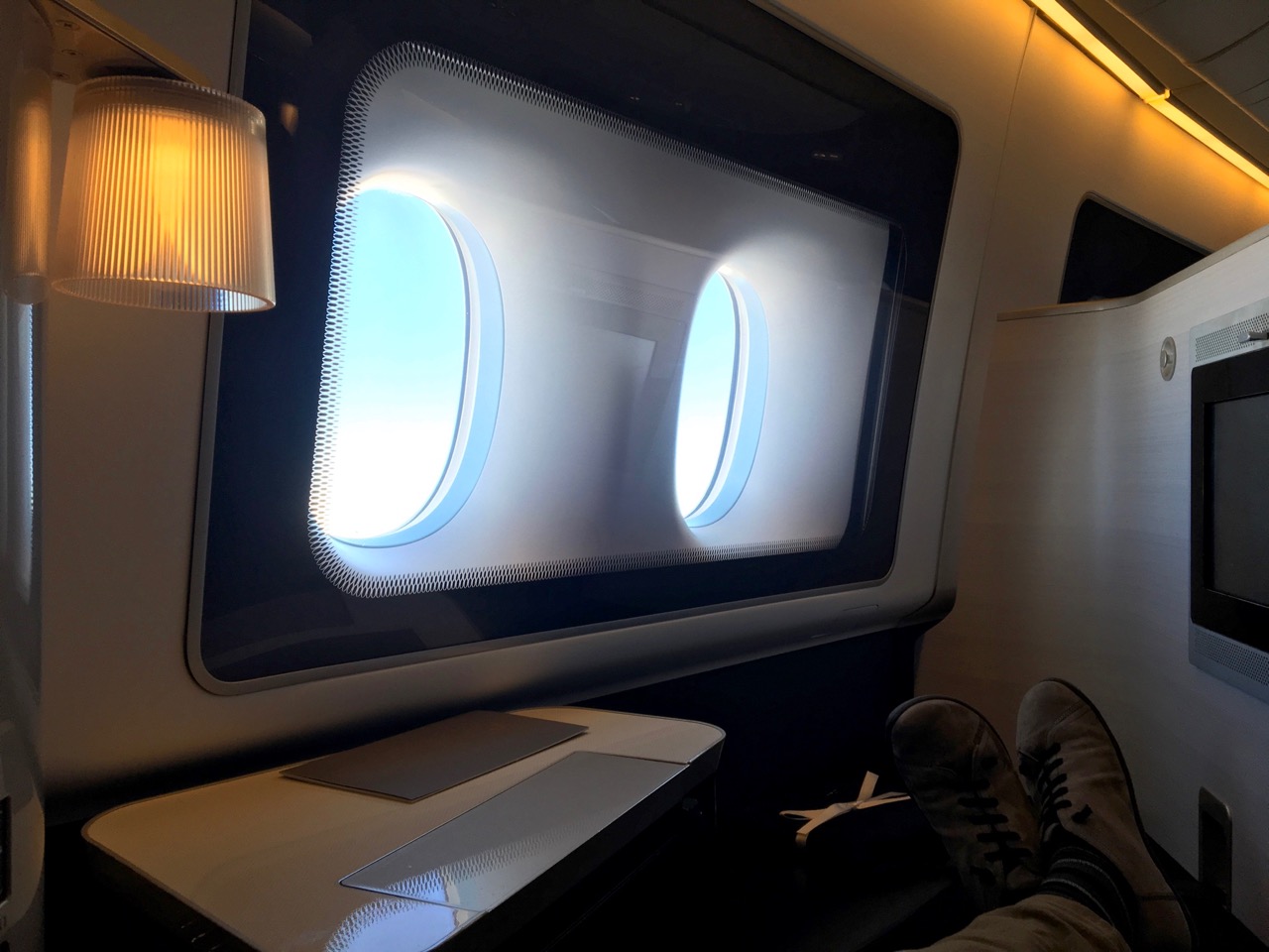 British Airways 777 First Class window seat