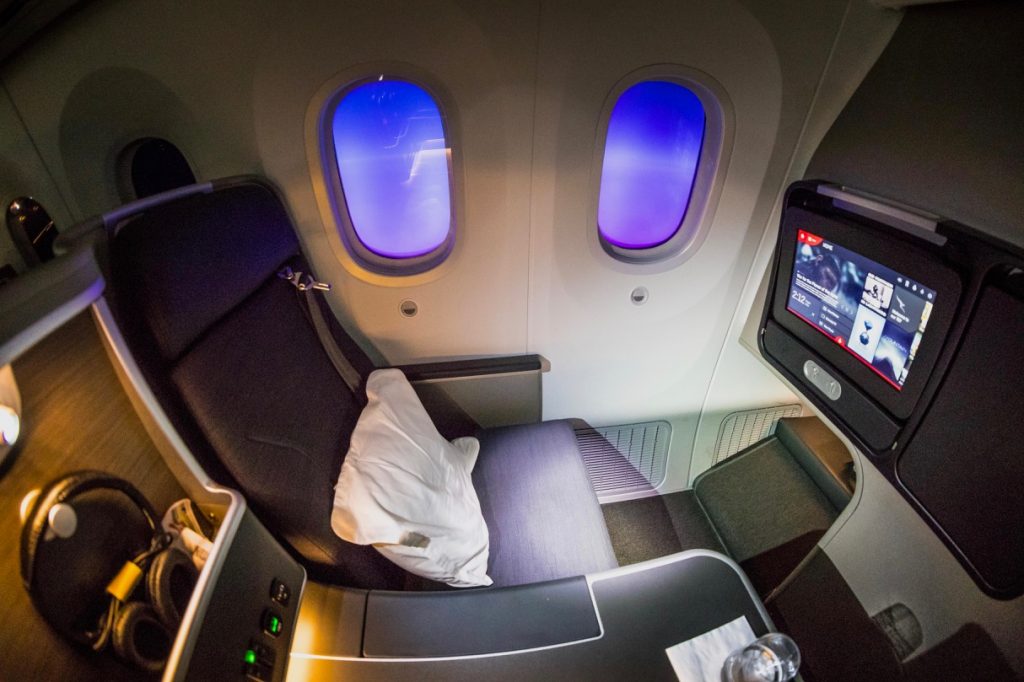 Qantas Boeing 787 Dreamliner seat