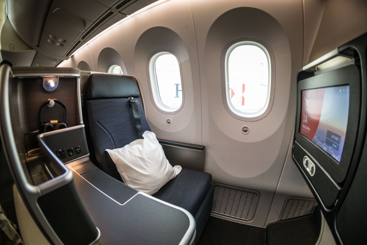 Qantas 787 Business Class