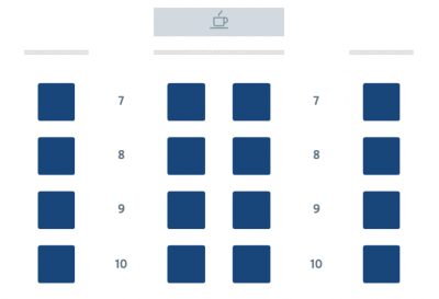 American Airlines 772 Business Class seat map