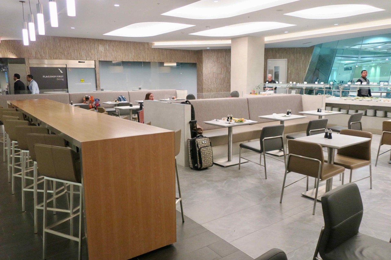 American Airlines Flagship Lounge Miami dining area