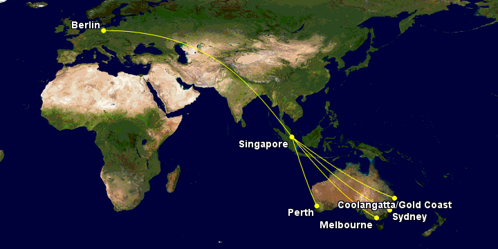 Flight deal map route