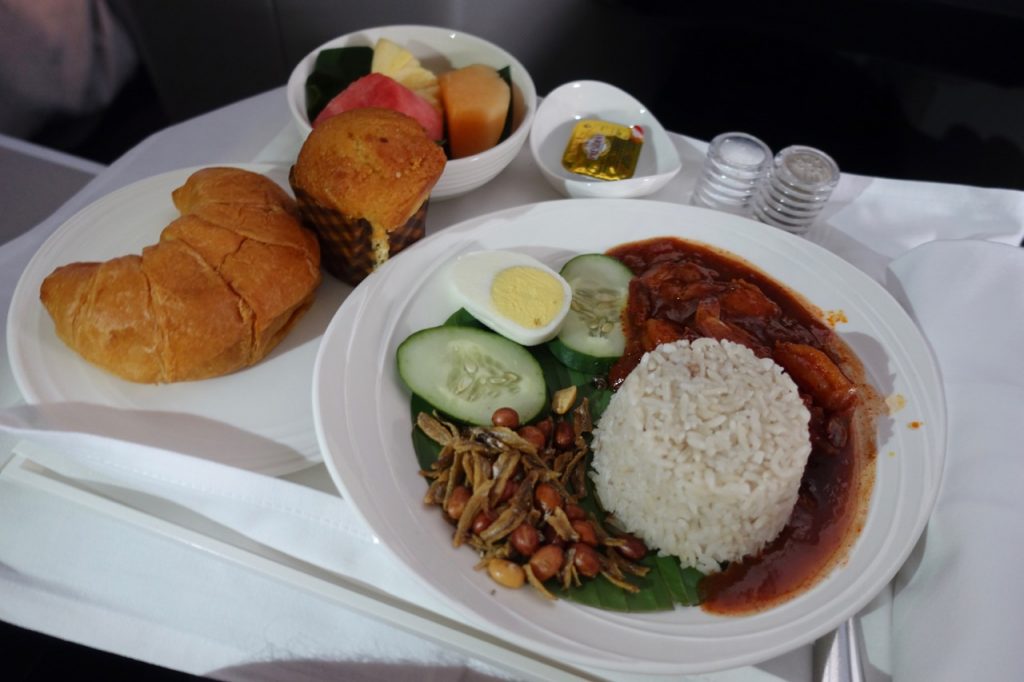 The Malaysia Airlines A330 food