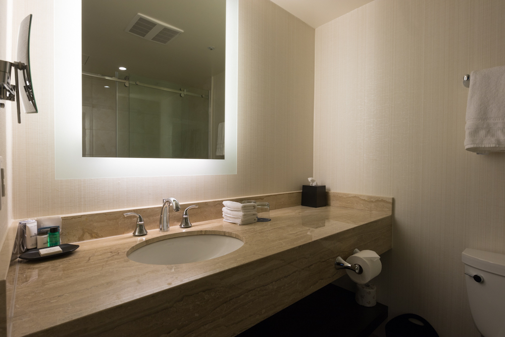 Sheraton Vancouver Wall Centre One Bedroom Suite vanity