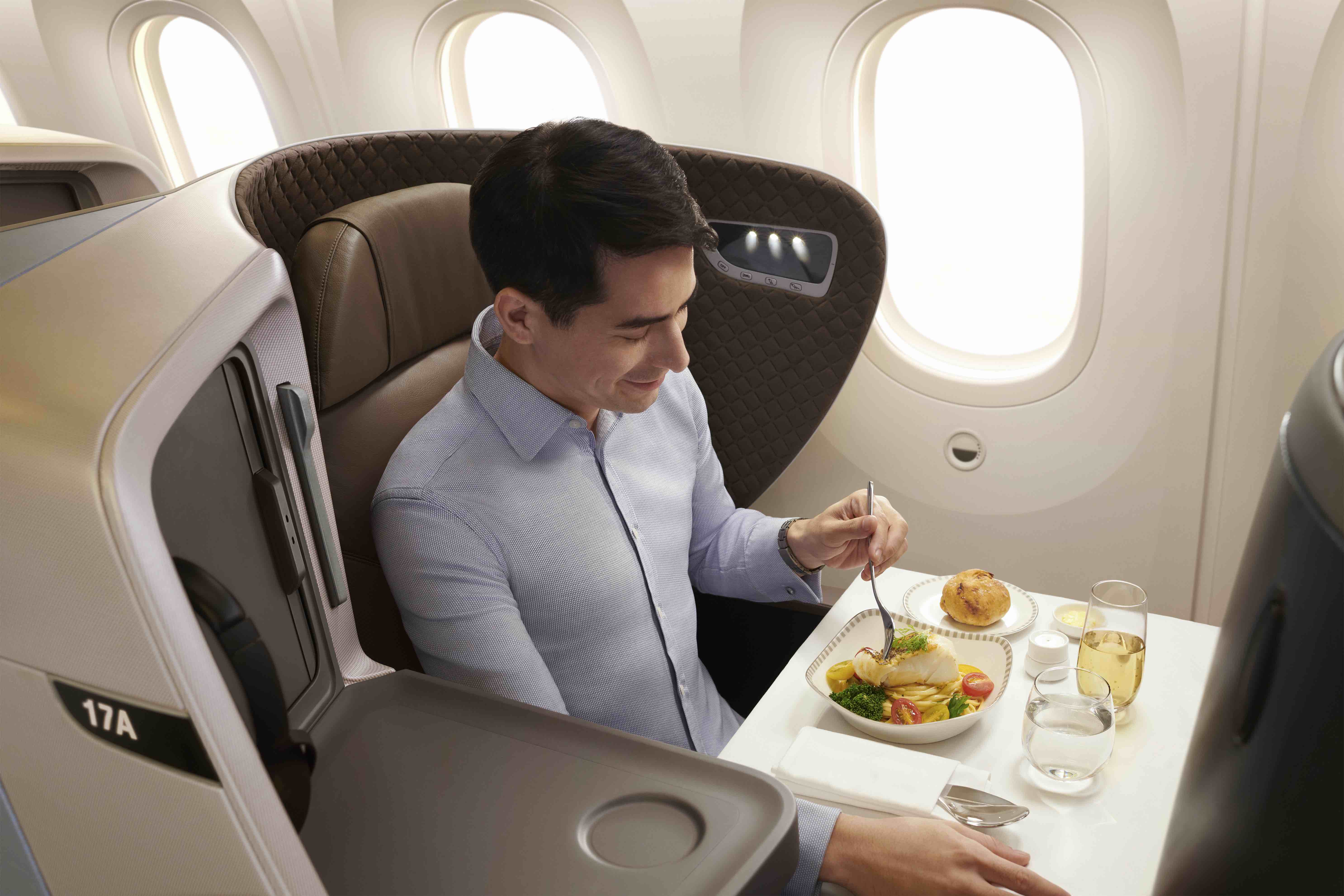 Singapore Airlines 787 Business Class official photo