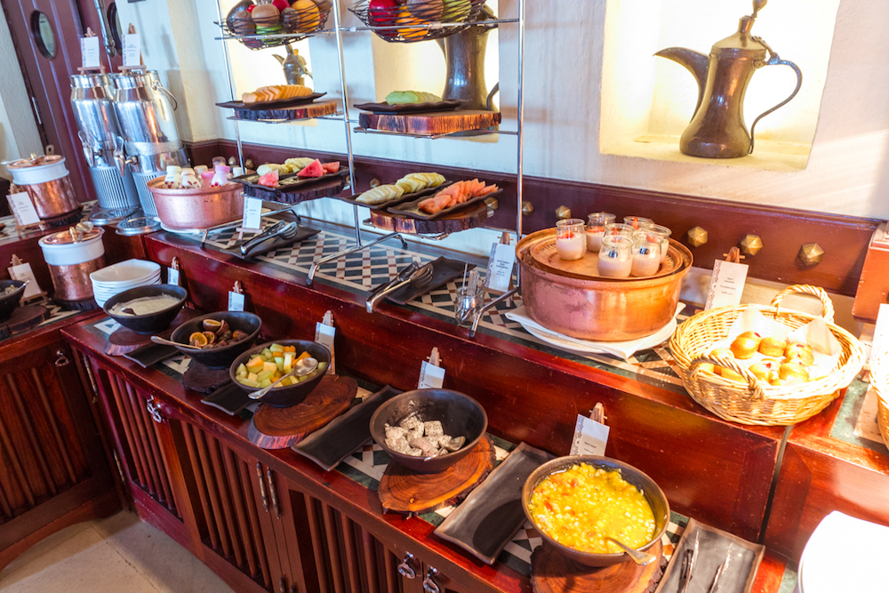 Al Maha, a Luxury Collection Desert Resort & Spa Al Diwaan restaurant buffet