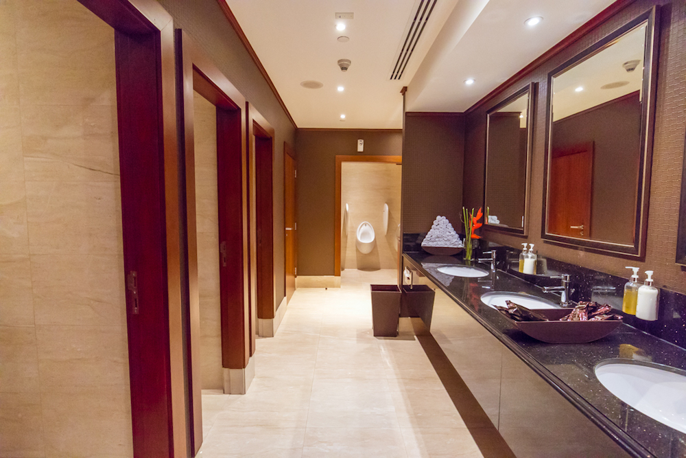 Emirates First Class Lounge Terminal 3 Concourse C Dubai bathroom