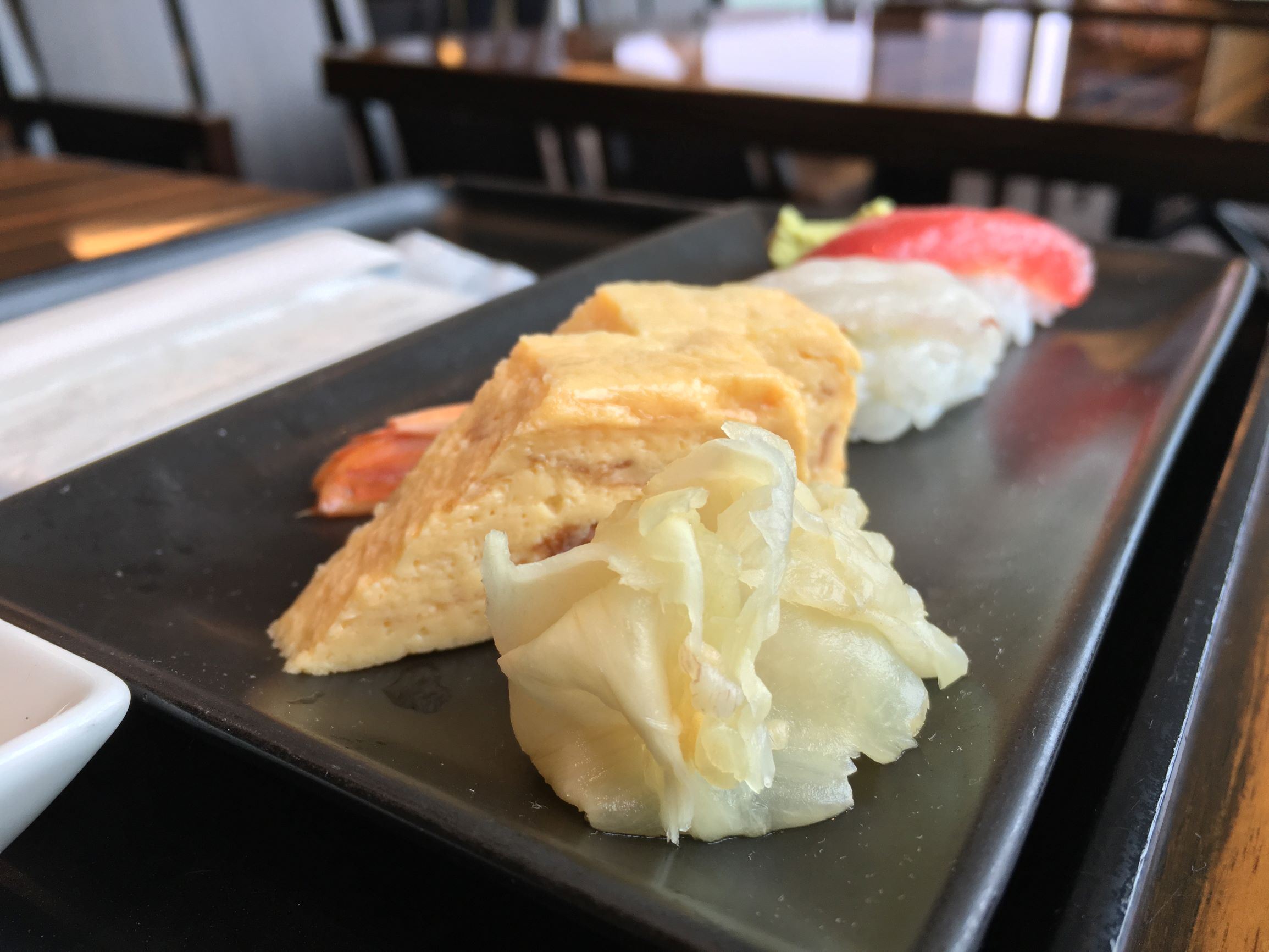Japan Airlines First Class Lounge made-to-order sushi