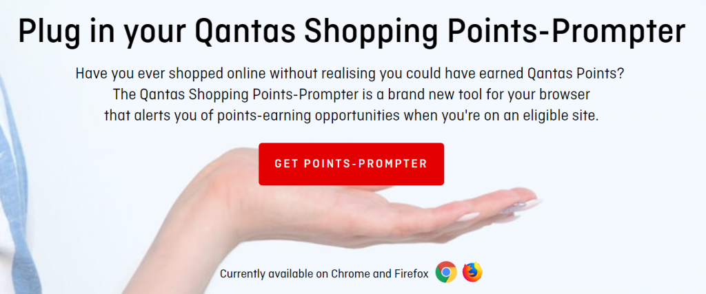 Qantas points prompter
