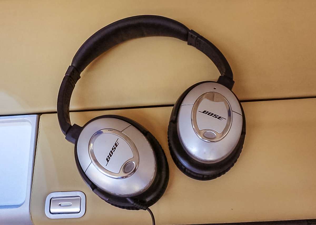 Hard-wired Boise headphones