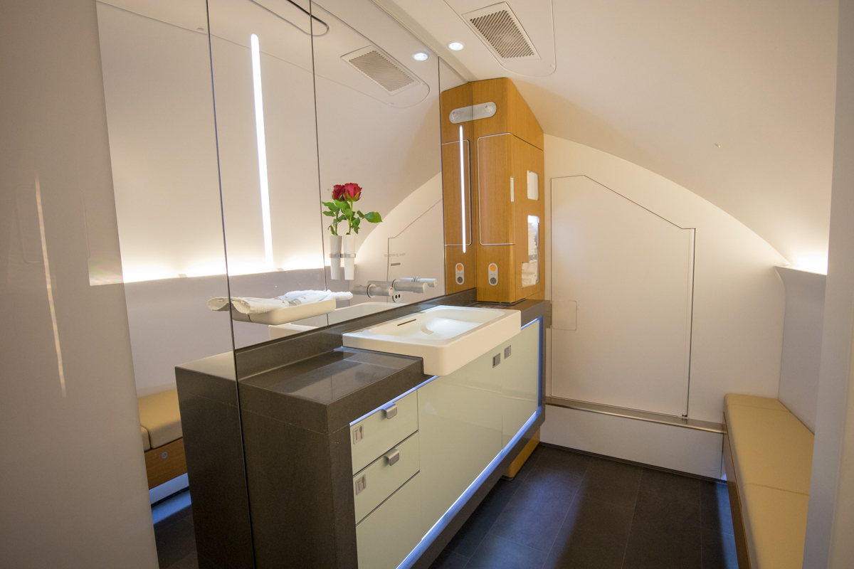 Lufthansa A380 First Class lavatory