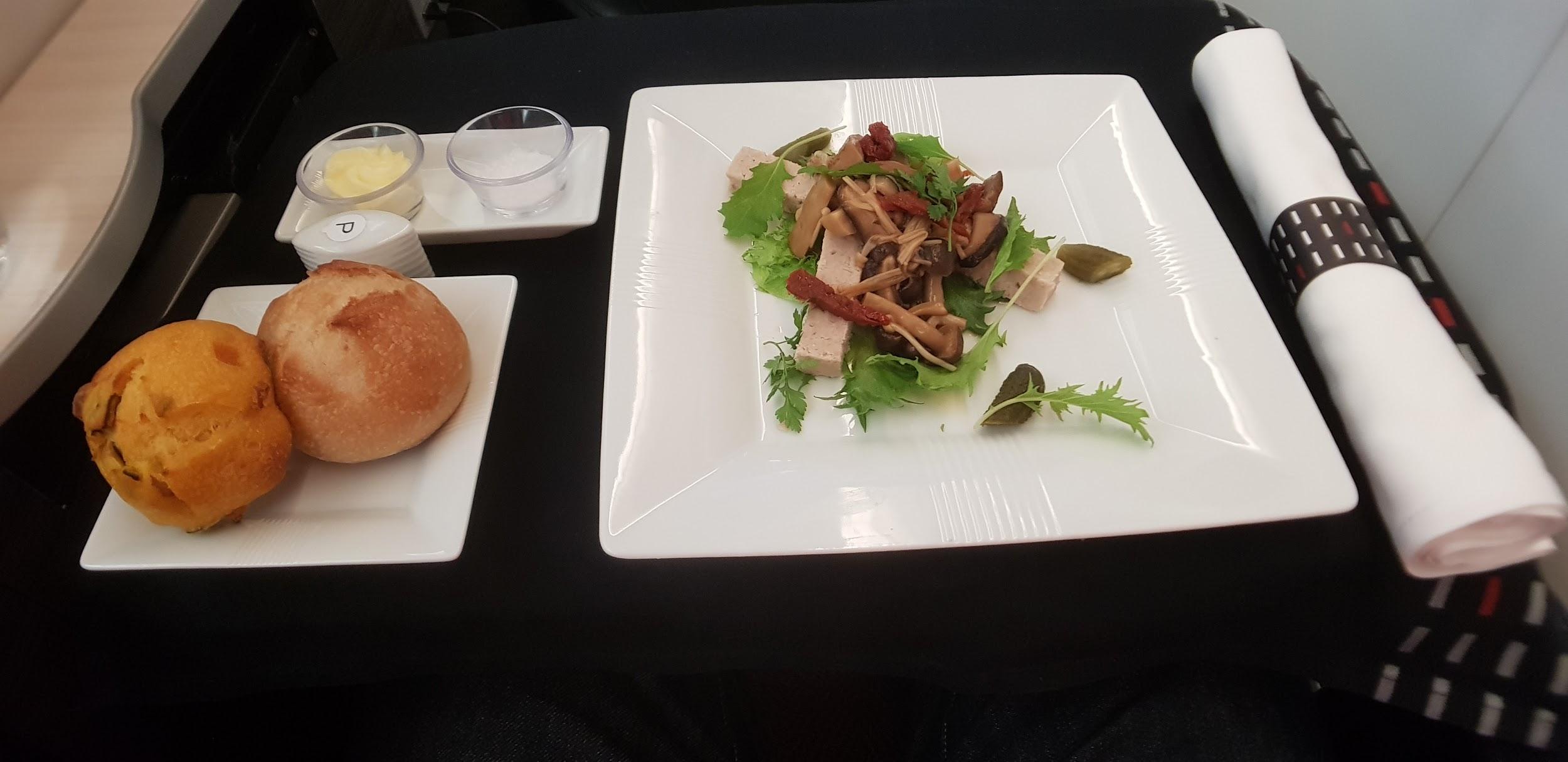 Japan Airlines Business Class meal