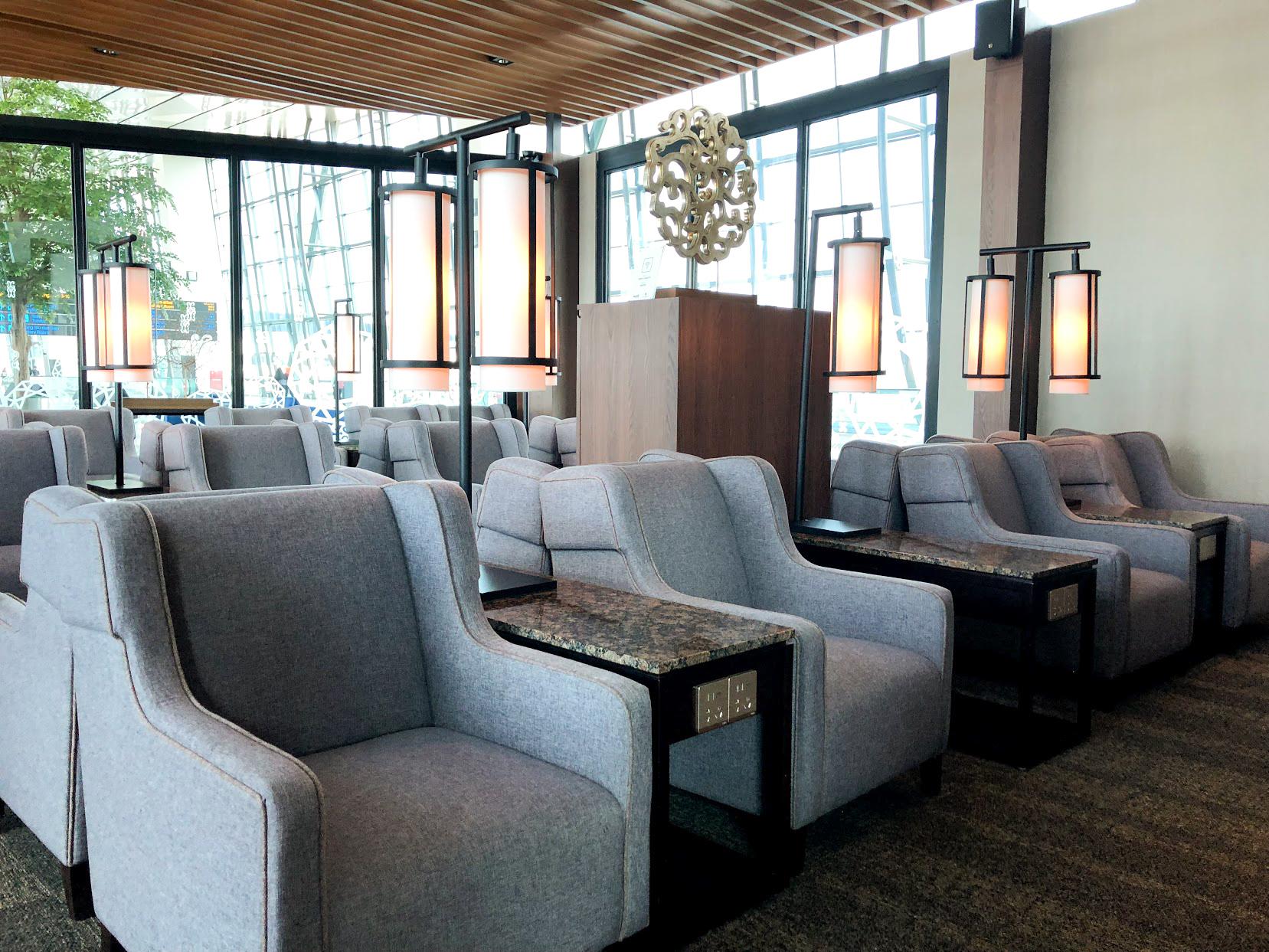 Plaza Premium Saphire Lounge Jakarta seating area
