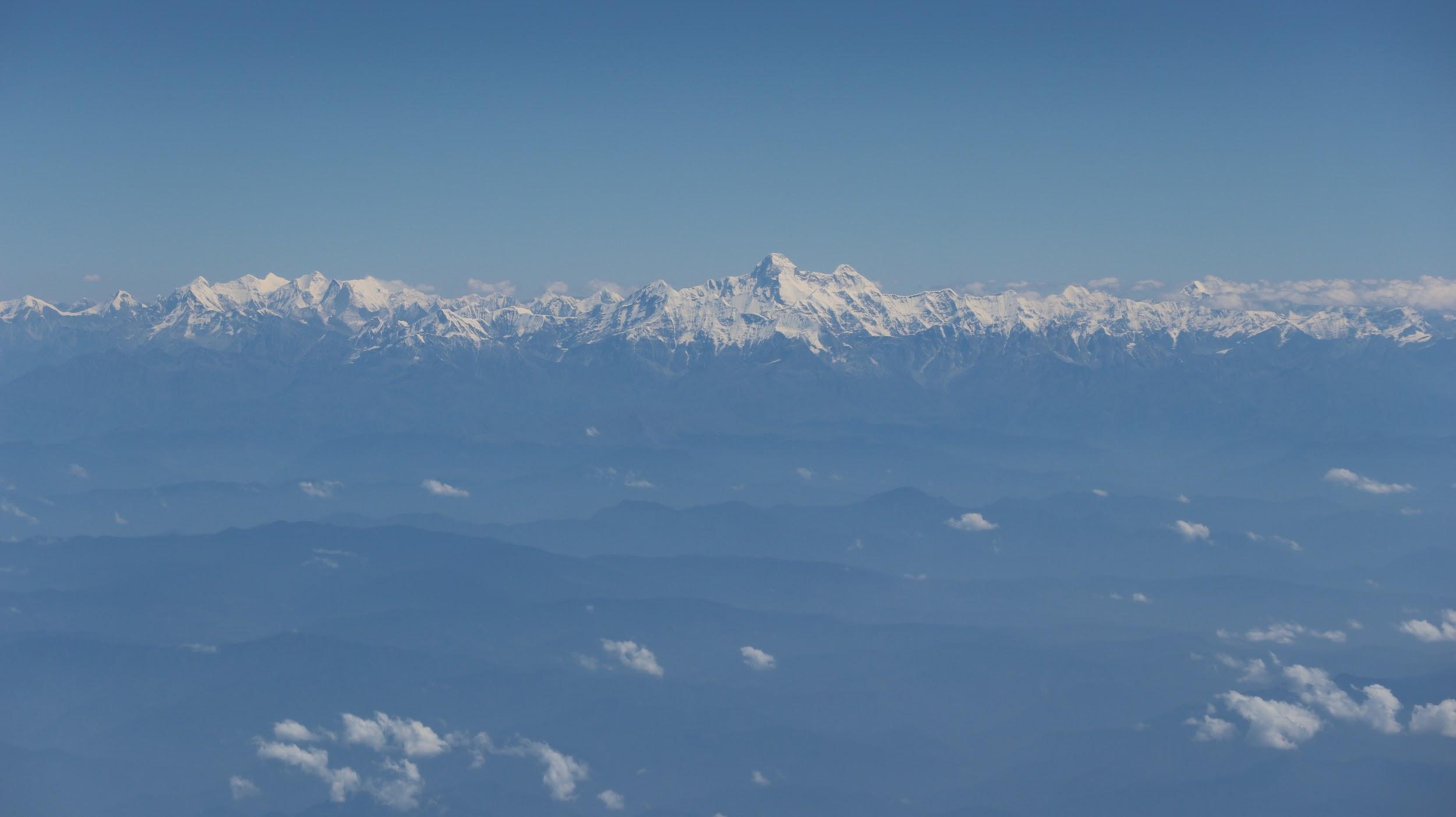 Mt. Everest view from flight