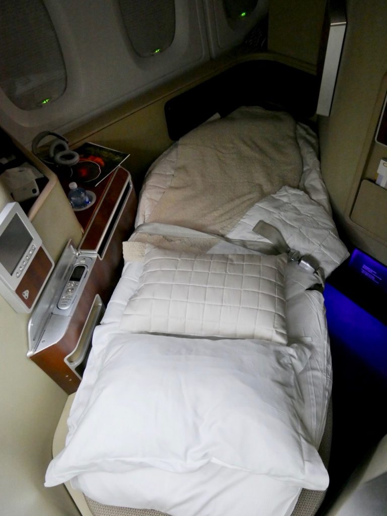 Qantas A380 First Class bed