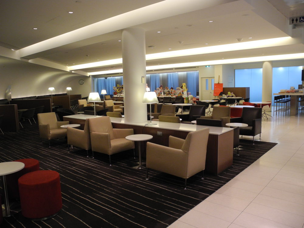 Qantas International Business Lounge Melbourne seating area