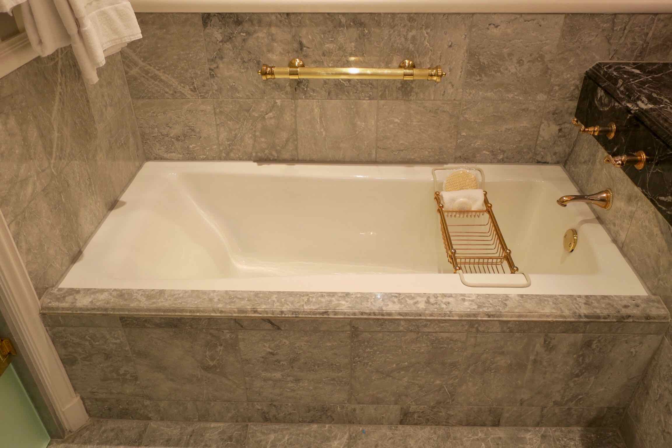 The St. Regis New York Superior Room bathtub