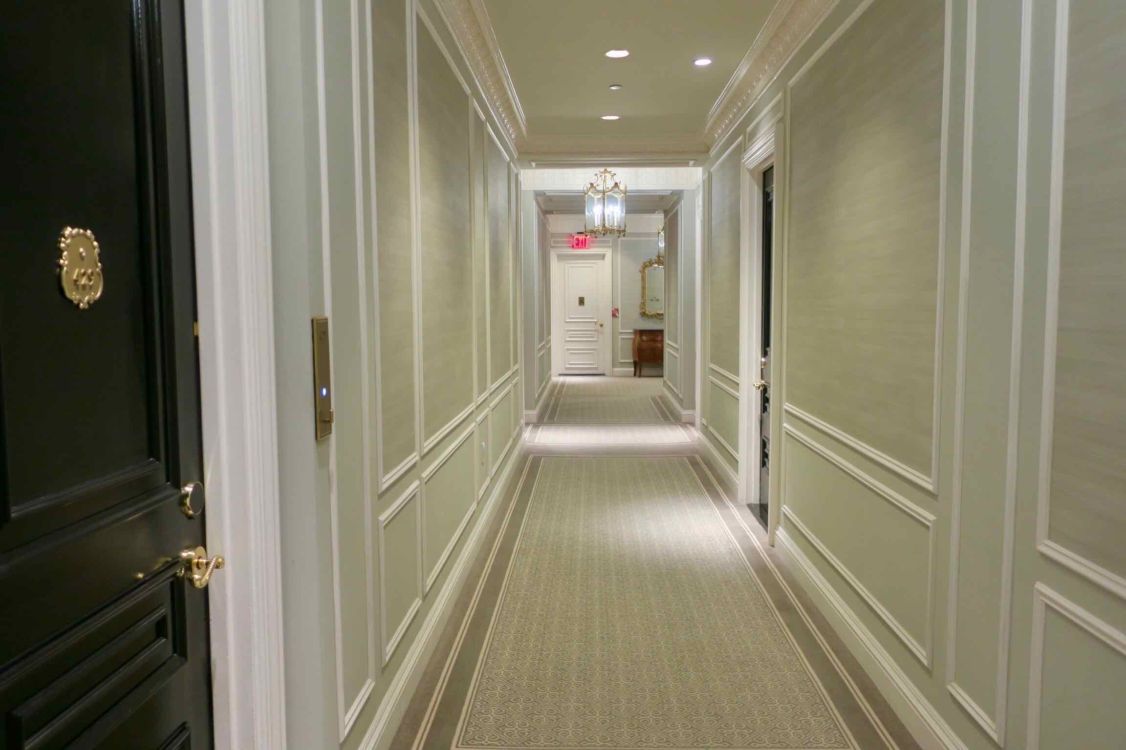The St. Regis New York room corridors