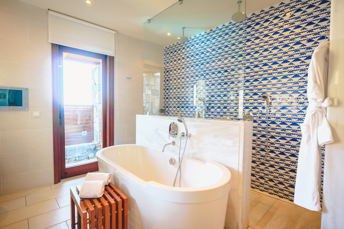Blue Palace Crete Island Luxury Suite bathroom