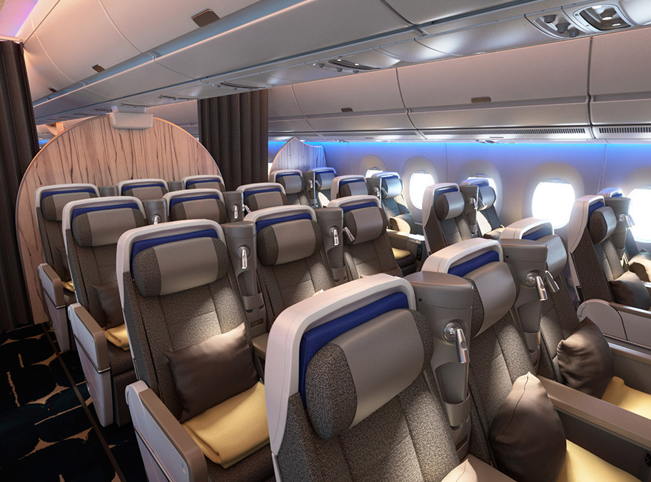 China Airlines Premium Economy cabin