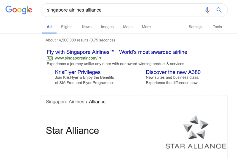 Google Singapore Airlines Alliance